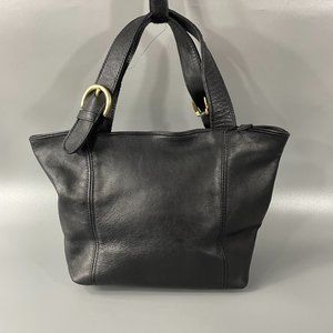 Coach # 4133 Black Leather Soho Vintage Small Tote